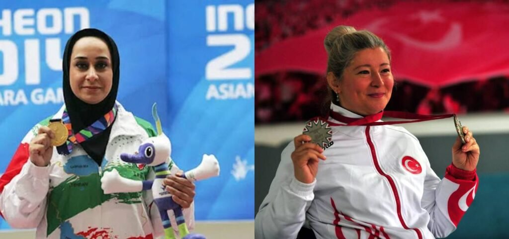 Iranian Javanmardi Sareh won the gold medal and Turkey's Aysel Özgan took home the silver medal