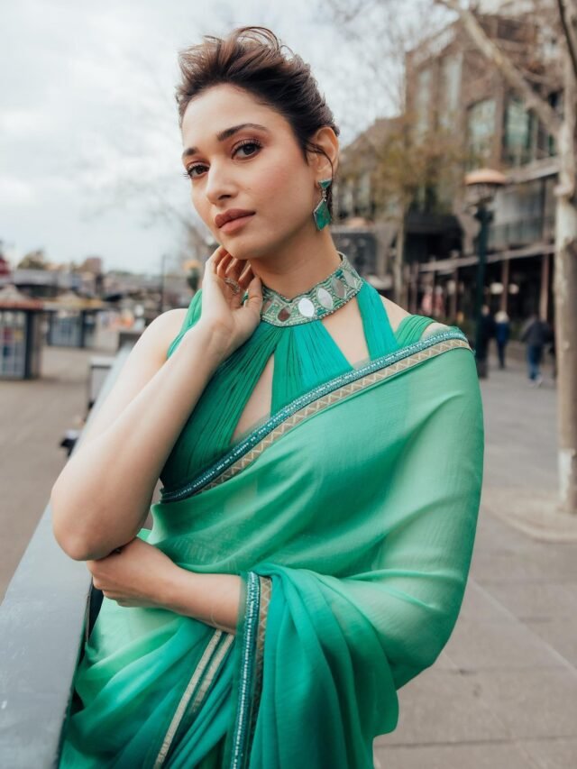 Featured image for “Teej special: You can take inspiration from the Tamanna saree look”