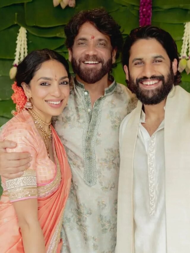 Featured image for “In the morning at 9.42 am, Naga Chaitanya and Sobhita Dhulipala exchanged rings. His father Nagarjuna made the announcement on X.”