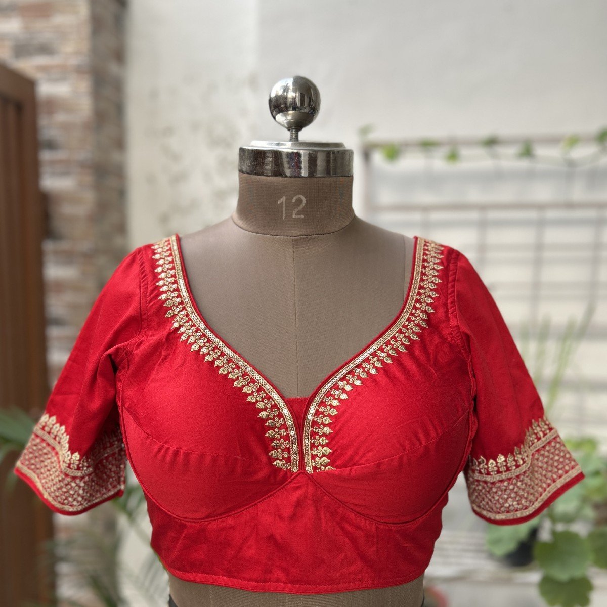 Featured image for “Sweetheart Neck Embroidery Blouse”